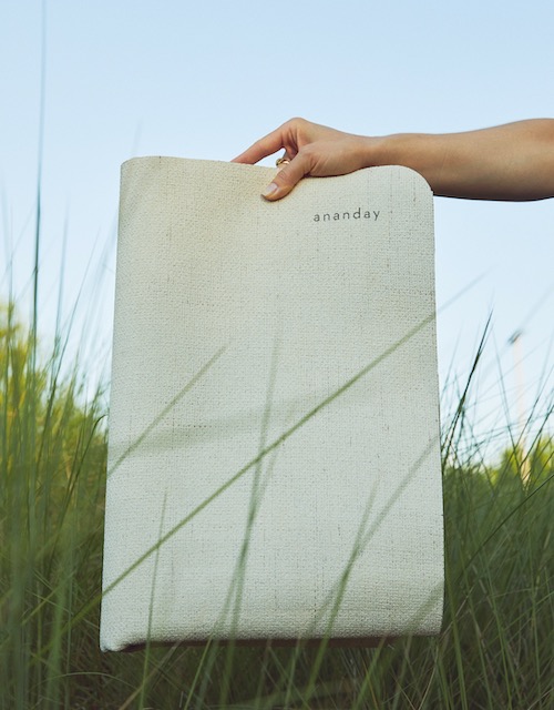 Ananday Travel Yoga Mat is made with 100% biodegradable and recyclable materials.